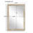  Pave Rectangular Travertine Mirror