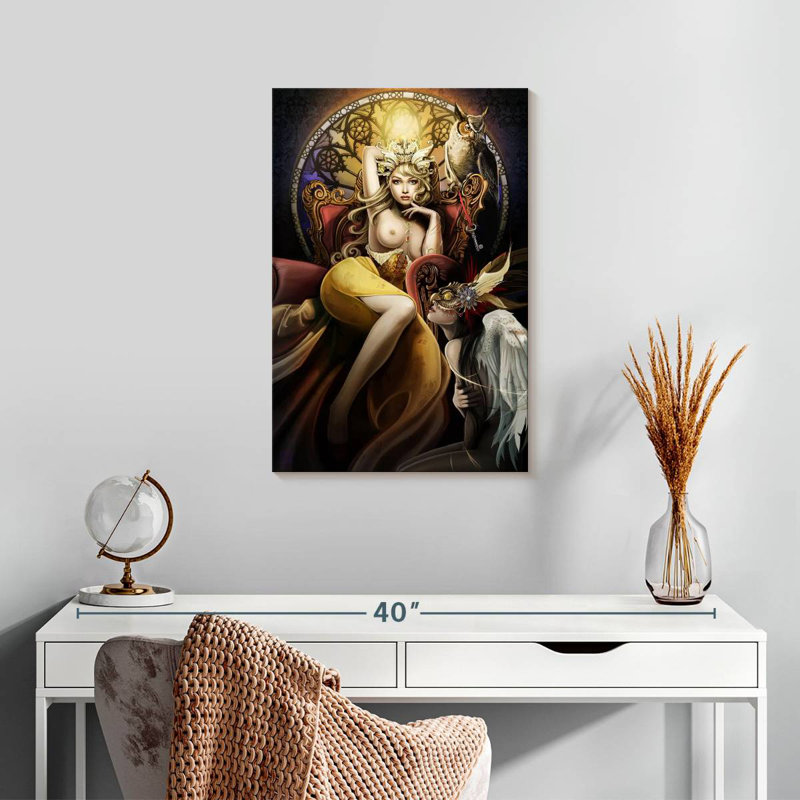 Fettered Queen Topless, H 24 po x l 16 po