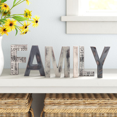 Brazel Text & Numbers Letter Block