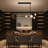 7 - Light Black LED Dimmable Linear Kitchen Island Pendant