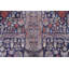 Tapis floral bleu marine 6 x 9