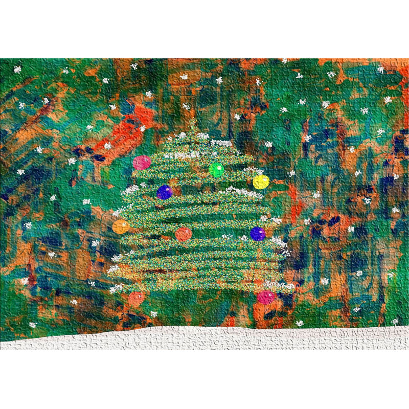 Tapis vert aquarelle, Rectangle 5 pi x 7 pi