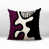 Mauve / noir / blanc cassé abstrait