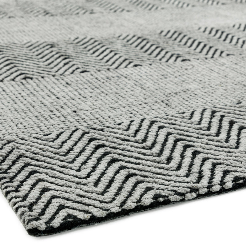 Aaisha Jute Flatweave Grey Rug, Rectangle 160 x 230cm