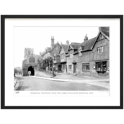 Warwick, Westgate And The Lord Leycester Hospital 1922 - Single Picture Frame Print
