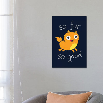 So Fur So Good by Michael Buxton - Wrapped Canvas Print