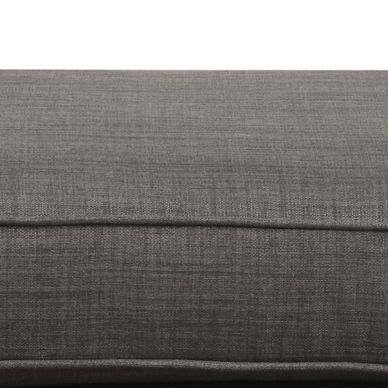 Damira Upholstered Ottoman, Gray