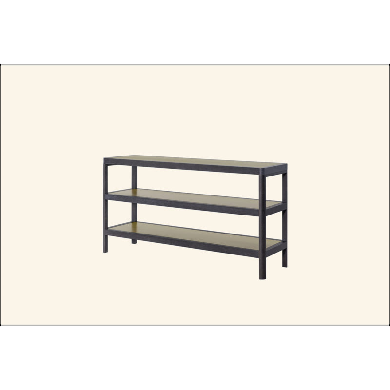 Console Table W/ Metal Insets