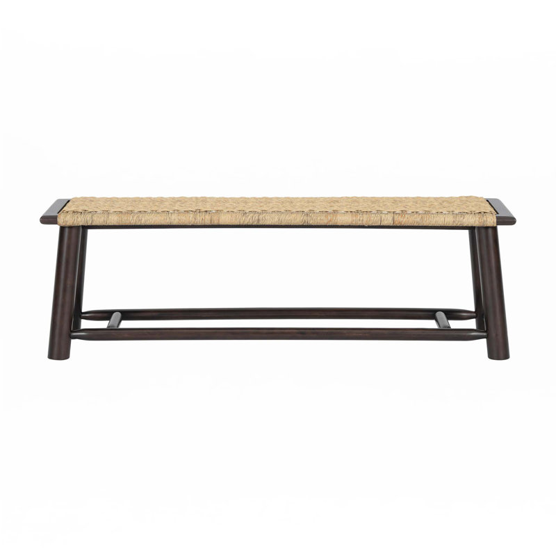 59 Inch Indoor & Covered Outdoor Bench, Walnut