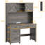 Bureau de direction avec huche 67 "H-1307409082