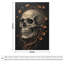 Jeté en flanelle Skull With Vines-133659062
