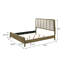 Lit tapissier 59 po Muscade-1861188328