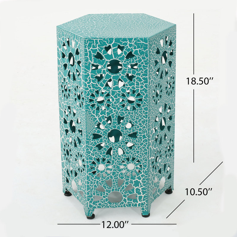 Table de bout 2 pièces Crepeau, Bleu sarcelle