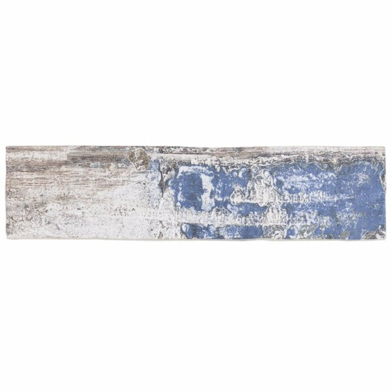 Bayou 3x12 Matte Ceramic Subway Tile, Blue/White