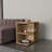 Side Table With Open Storage And 4 Shelves