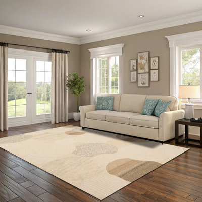 (5' x 7' ft) Hand Tufted Wool Carpet with Latex Back, Anti-Skid Carpet