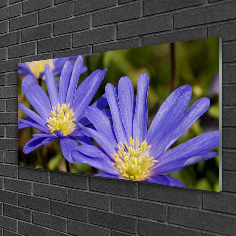 Floral Flowers - Unframed Photograph on Glass