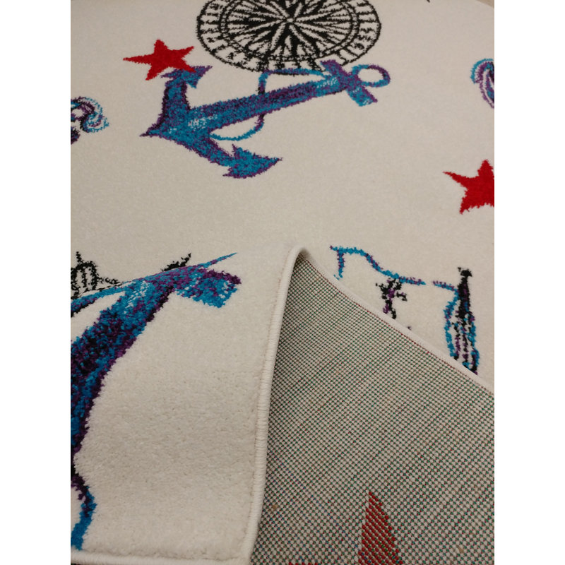 Tapis pour chambre d'enfant Jamison, Rectangle 3 pi 11 po x 5 pi 3 po
