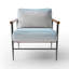 Minimalisme Beachside Serenity - Fauteuil rembourré Coastal Beach, fauteuil d'appoint Coastal Beach-944090865