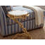 Silver Chain-Link Marble Top Side Table-1355673829