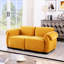 Longueur de 68,5 po, canapé modulaire tendance, structure en fer, canapé en chenille, jaune, convient au salon, à la chambre à coucher-125543566