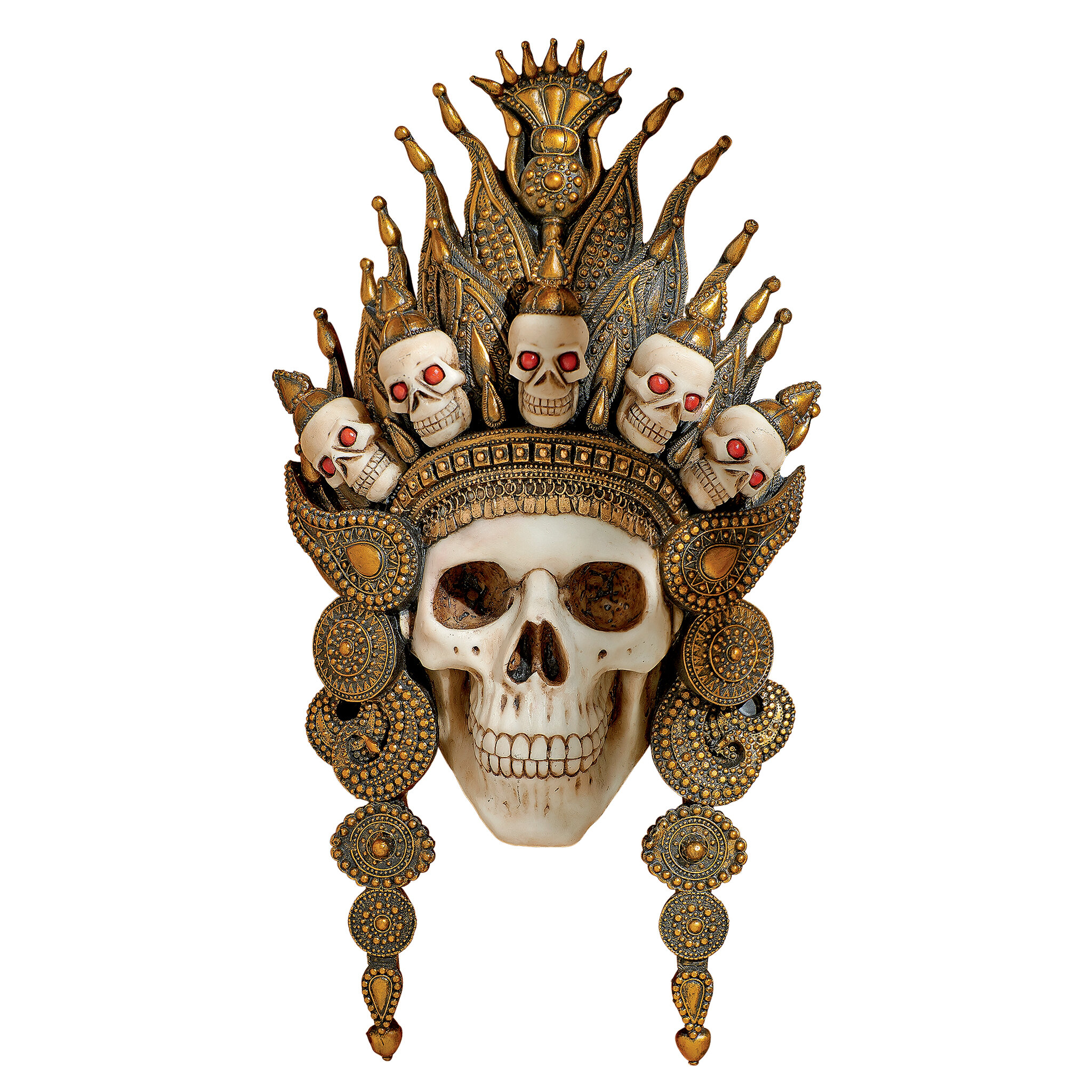 Design Toscano Balinese God of the After Life Sculptural Skull