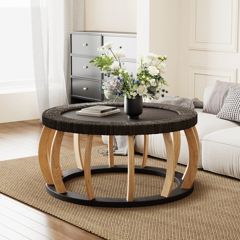 Table d'appoint 35,43 po, Brun-noir