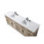 Meuble-lavabo double 84 po en chêne naturel-776828578