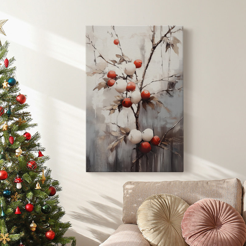 Art des Fêtes de Noël - Toile tendue avec châssis - Série 2-Cxxxiv, H 27 po x l 18 po