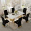 Chaise parsons en velours capitonné Lya