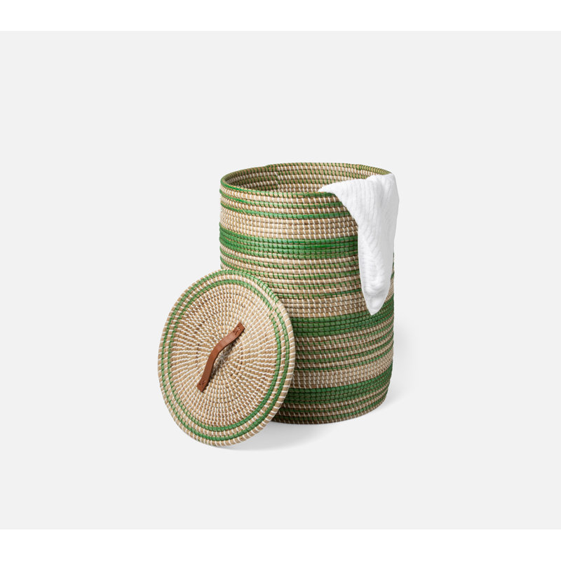 Olinda Hand Woven Seagrass General Basket, Green