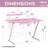 Shaia Metal Base Computer Desk-1677205503