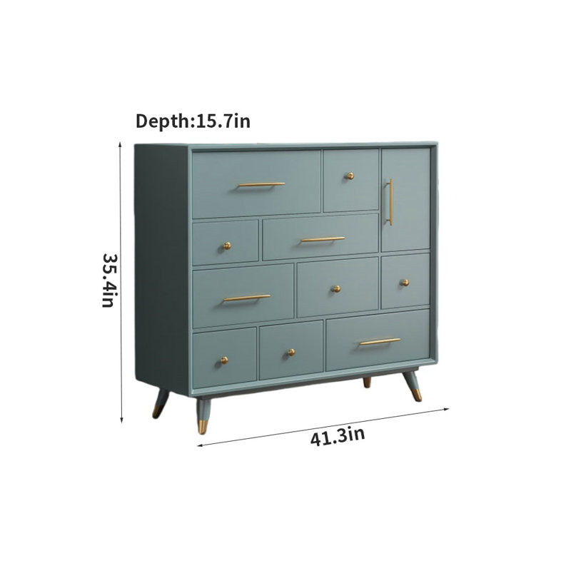 Cabinet d'entrée Simple Simple, Bleu