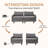 Momena Faux Leather 70.86'' Reception Upholstered Arm Loveseat Living Room Sofa with Storage Pockets