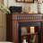 Wlanut Solid Wood Electric Fireplace