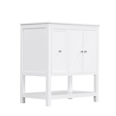 Meuble-lavabo simple 30 po avec plateau Cavas
