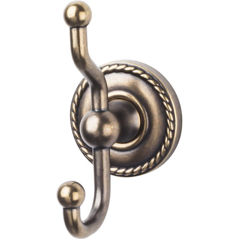 Edwardian Bath Wall Mounted Rope Hooks, German Bronze