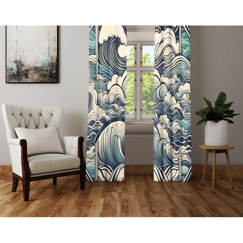 Window Curtains, 56" W x 78" L