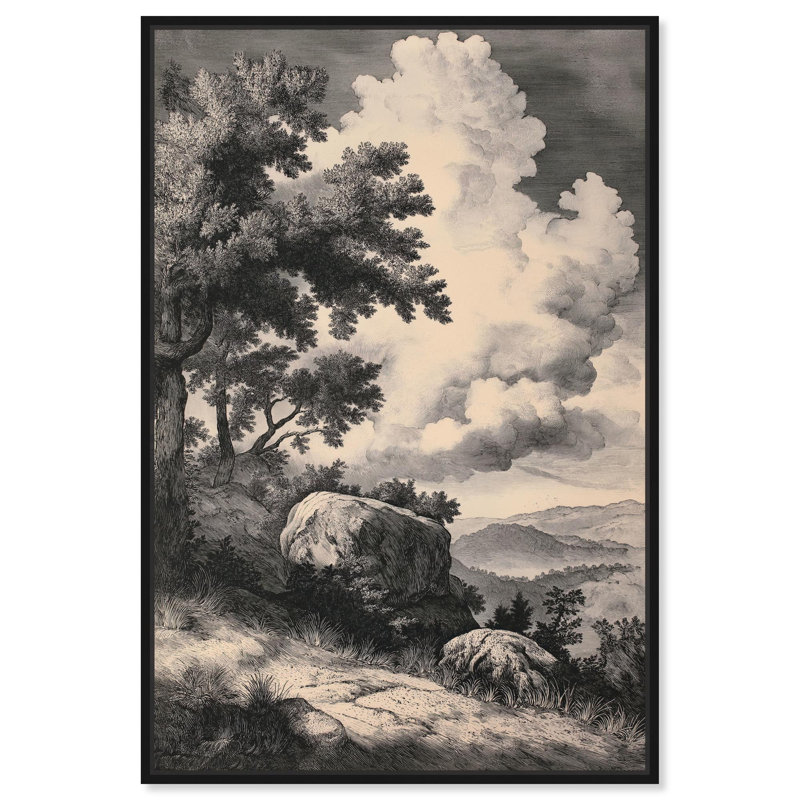 Toile de ferme Chiaroscuro par Art Remedy, Structure noire, H 16 po x l 11 po