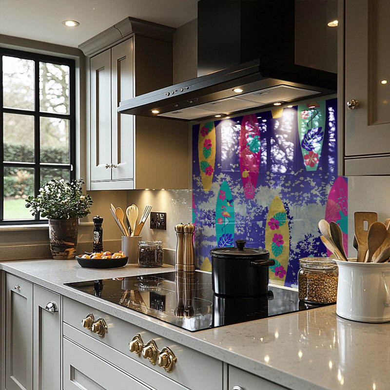 60cm W Glass Peel and Stick, 80cm L x 60cm W