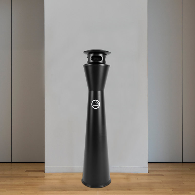 Stainless Steel Trash Can , Black