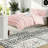 Elegant Polyester Bedding Sets, Blush Ruffle Design For Home Comfort