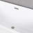 Kingston Brass Aqua Eden 66-Inch Acrylic Oval Double Ended Pedestal Tub With Drain-115313122