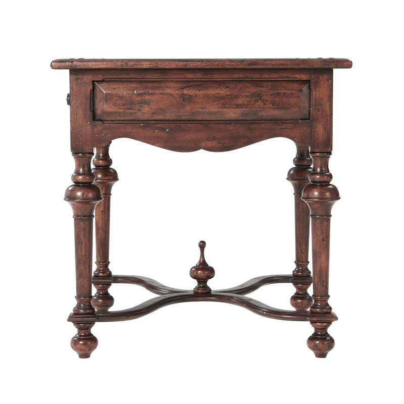 Table de bout en bois massif avec rangement Castle Bromwich