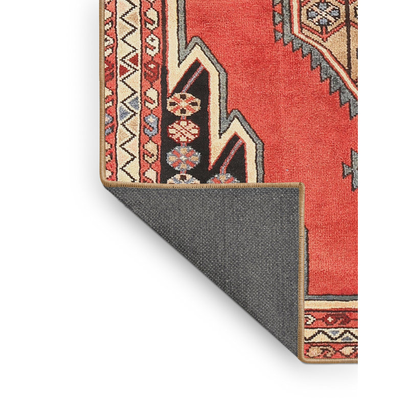 Tapis rouge à motif sud-ouest, Rectangle 7 pi x 9 pi