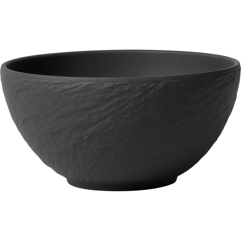 Villeroy & Boch Manufacture Rock 14.5 oz Rice Bowl, Black