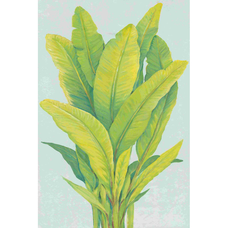 Chartreuse feuillage tropical I, H 18 po x l 12 po