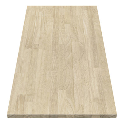 Comptoir de boucher en bois massif H banc Hevea
