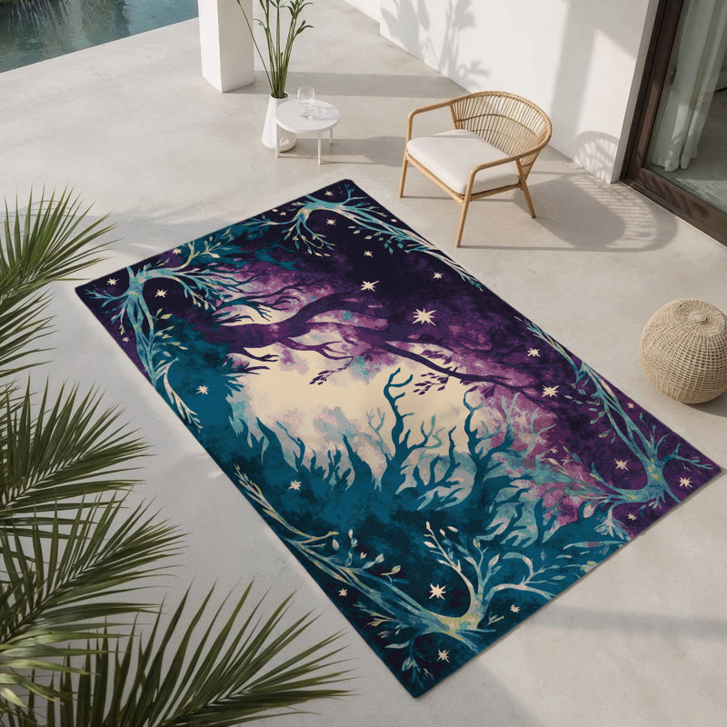 Tapis intérieur et extérieur Verdant, Rectangle 4' x 6'