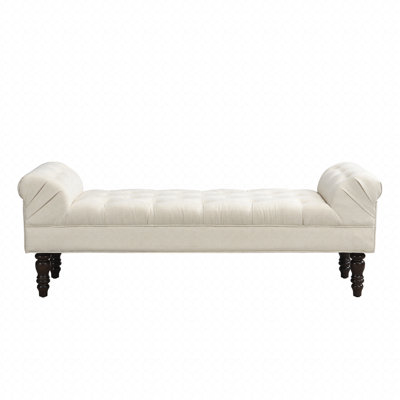 Button-Tufted End of Bed Bench
